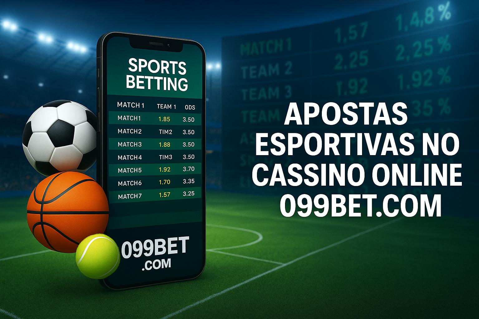 Aposte em apostas esportivas no cassino online 099BET.COM