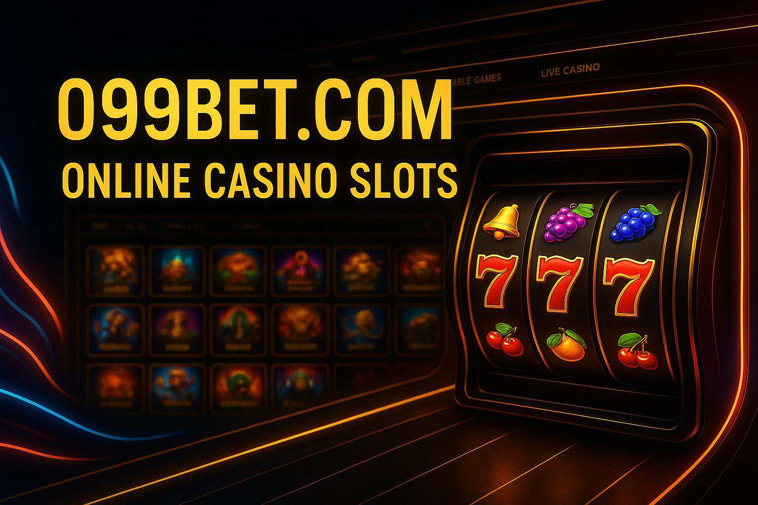 Explore o mundo das slot machines no 099BET.COM Casino
